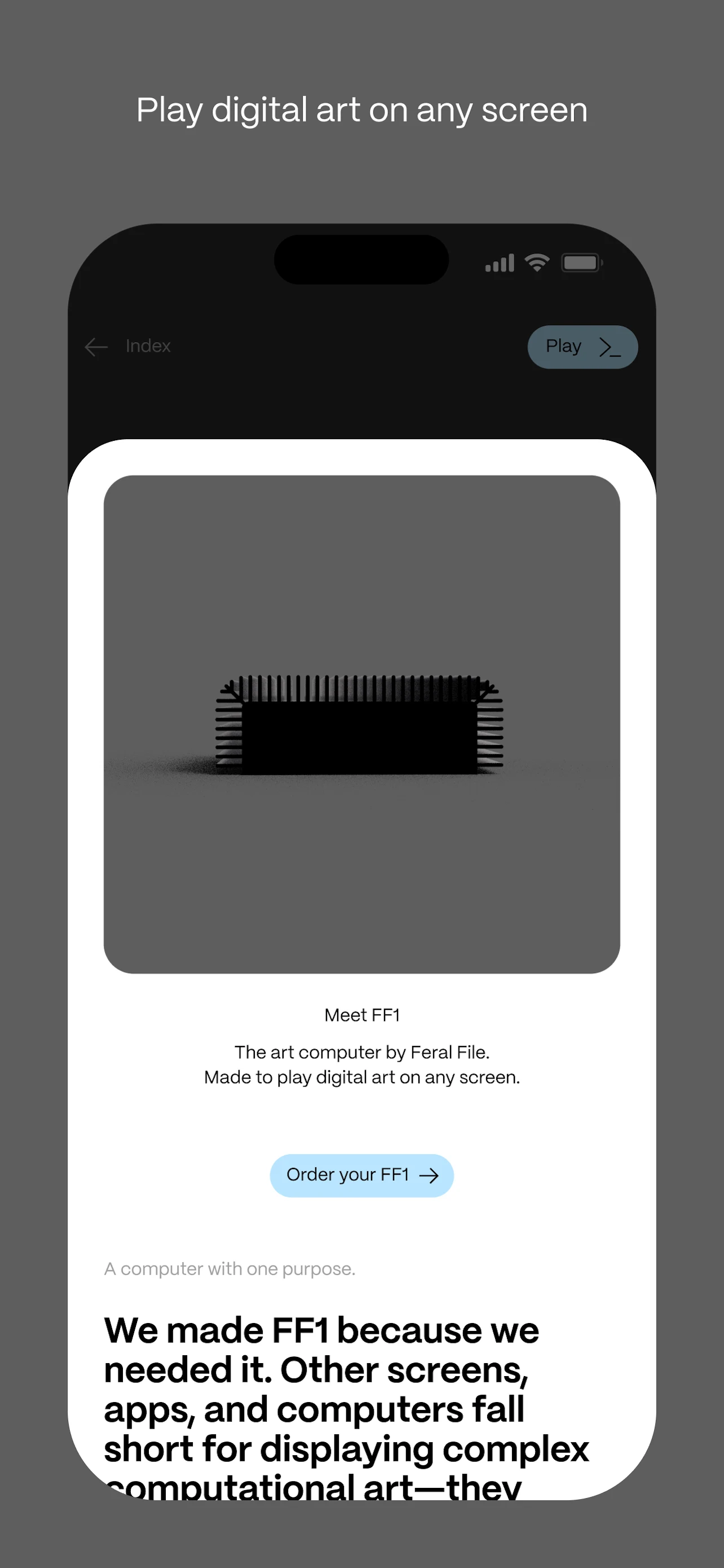 Feral File screenshot